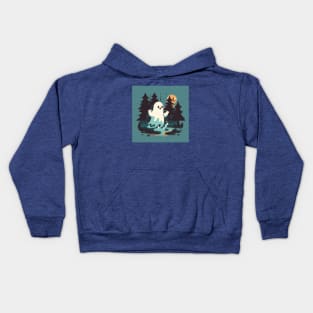 Frightening Forest Ghost Kids Hoodie